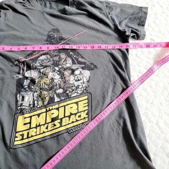 Star Wars retro tee shirt Empire Strikes Back Darth Vader medium top - Picture 5 of 5